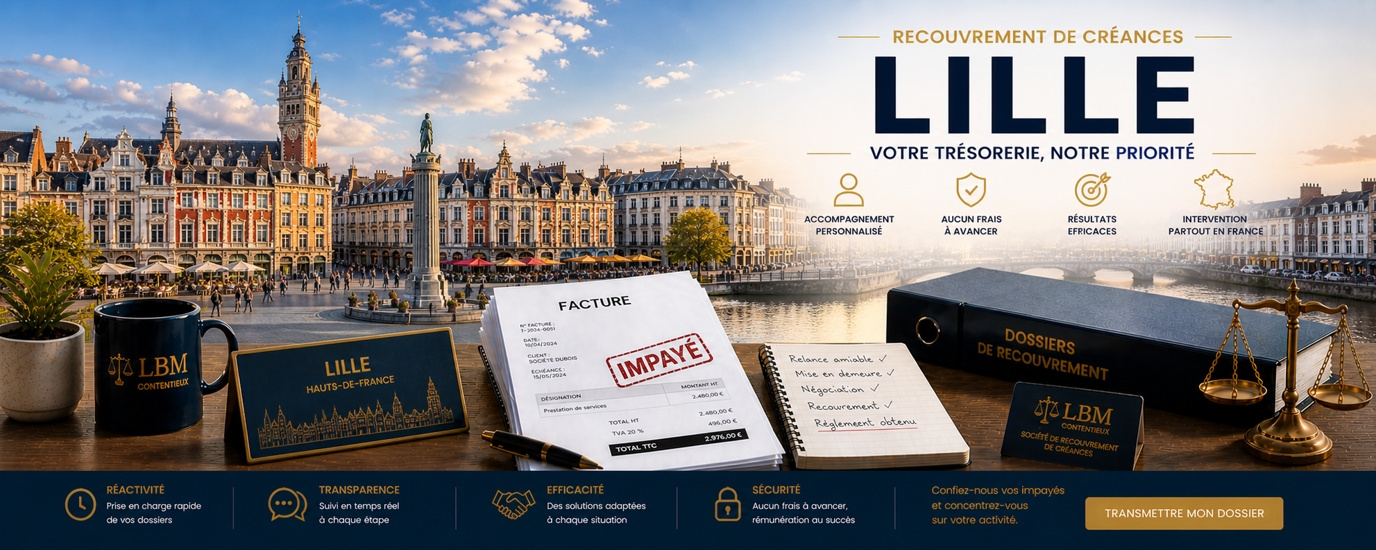 recouvrement de créances Bordeaux facture impayée entreprise