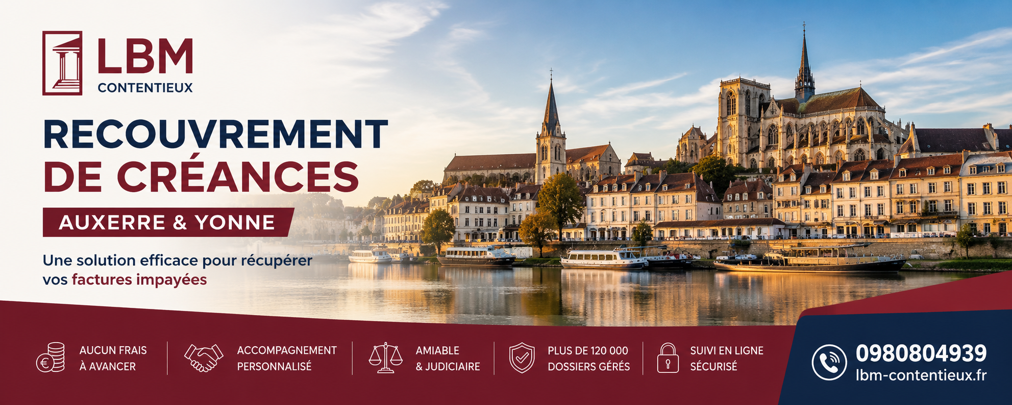 recouvrement de créances Auxerre Yonne facture impayée entreprise