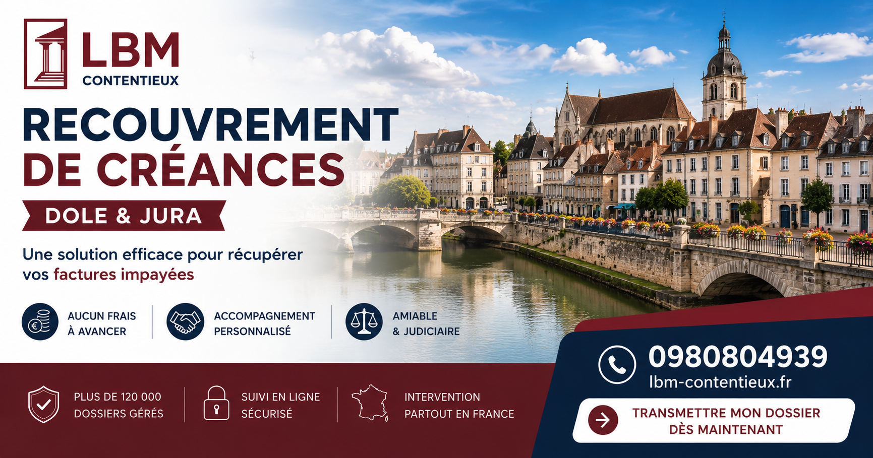 recouvrement de créances Dole Jura facture impayée entreprise