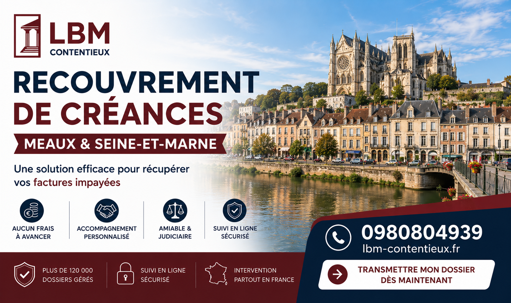 recouvrement de créances Meaux Seine-et-Marne facture impayée entreprise