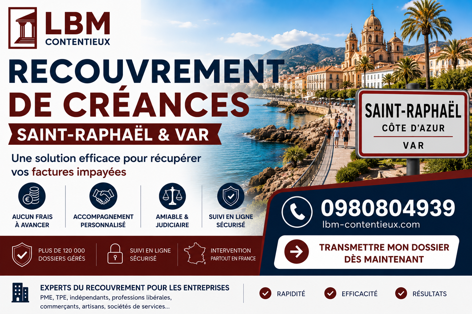 recouvrement de créances Saint-Raphaël Var facture impayée entreprise