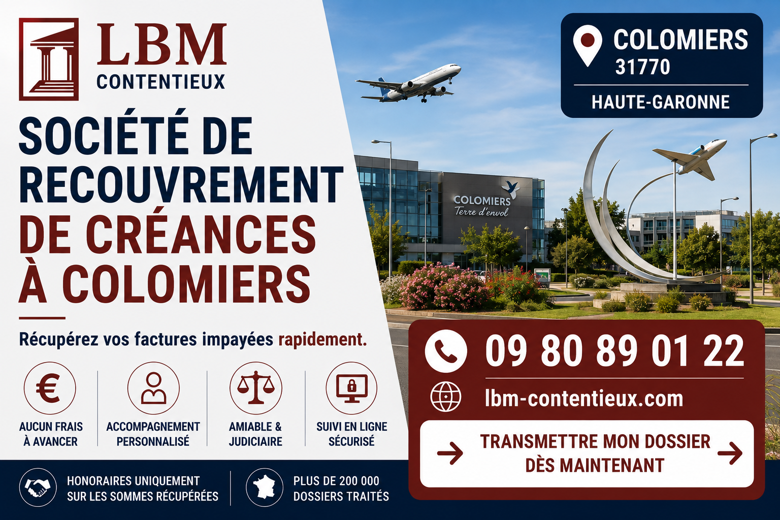 Société de recouvrement de créances à Colomiers – LBM Contentieux, spécialiste du recouvrement des factures impayées